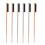 6Pcs Bird Cage Cleaning Brushes Wooden Handle Narrow Design Practical 8