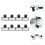 8Stk Stethoskop Id Tags Aus Robustem ABS Material, Schwarzes Design 5