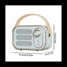 Retro-Lautsprecher, 360 Stereo-Effekt, Bluetooth-Mini-Lautsprecher, Vintage-Radio, Heimdekoration, Soundbox für den Außenbereich