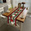 5X Linho Vermelho e Preto Xadrez Xadrez Corredor de Mesa de Natal 72 Polegadas Longa Sazonal Inverno DecoraçãO de Mesa de Natal 2