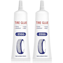 120 ml Autoreifenkleber, 2-teiliges Autoreifen-Reparaturset, Gummikleber, Reifenstopfenkleber für Fahrrad, Motorrad und Auto