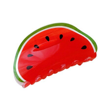 Watermeloen Fruit Vormige Haar Klauw Clip Haar Kaak Haarspeldjes Haarspelden Paardenstaart Houder Decor Accessoires voor Vrouwen Meisjes