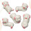 5Pcs Ceramic Pig Chopstick Rest White Chopstick Holder Spoon Stand 4