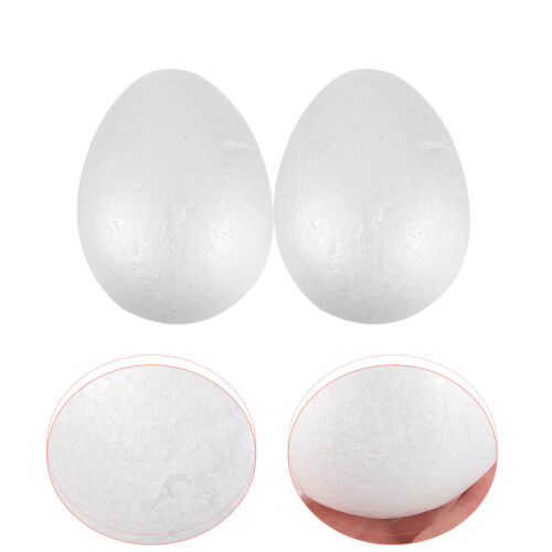 Masteelf Polystyrene Egg Shapes 2pcs For Diy And Crafting Activities 2