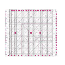 Quiltliniaal 12,5 X 12,5 Inch, Sleuflinialen voor Quilten en Naaien, Quiltstrooklinialen voor Nauwkeurig Snijden van Stof