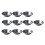 24Pcs Aluminum Reusable Baking Molds Silver Non-Stick Egg Tart Pans 6