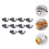 24Pcs Aluminum Reusable Baking Molds Silver Non-Stick Egg Tart Pans 7