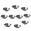 24Pcs Aluminum Reusable Baking Molds Silver Non-Stick Egg Tart Pans 10