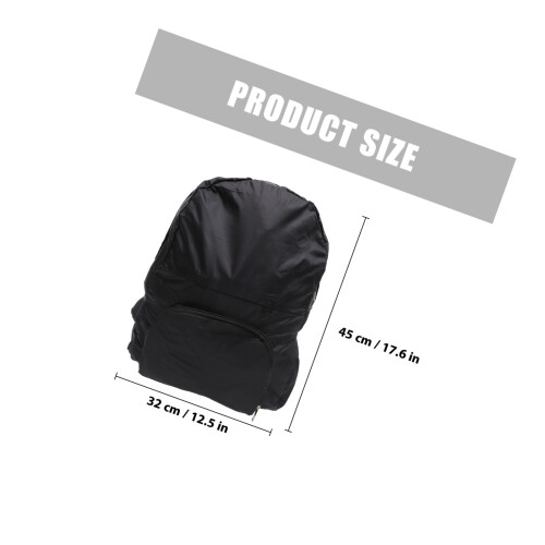 Vielseitiger Polyester Rucksack Wasserabweisend Schwarz 1