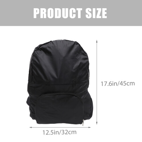 Vielseitiger Polyester Rucksack Wasserabweisend Schwarz 2
