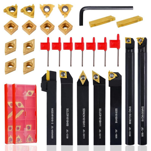 Indexable Lathe Turning Tool for Turning Boring Grooving Cutting Threading Carbide Turning Tool