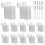 12pcs Wire Shelf End Brackets, Heavy Duty Closet Shelves Brackets Wall Mount Brackets Wire Shelf Corner Support Bracket 1