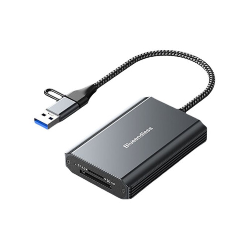 Blueendless /TF4.0 Card Reader Supported 2TB Capacity 312MB/S High-Speed Card Reader for Windows/Linux/Android