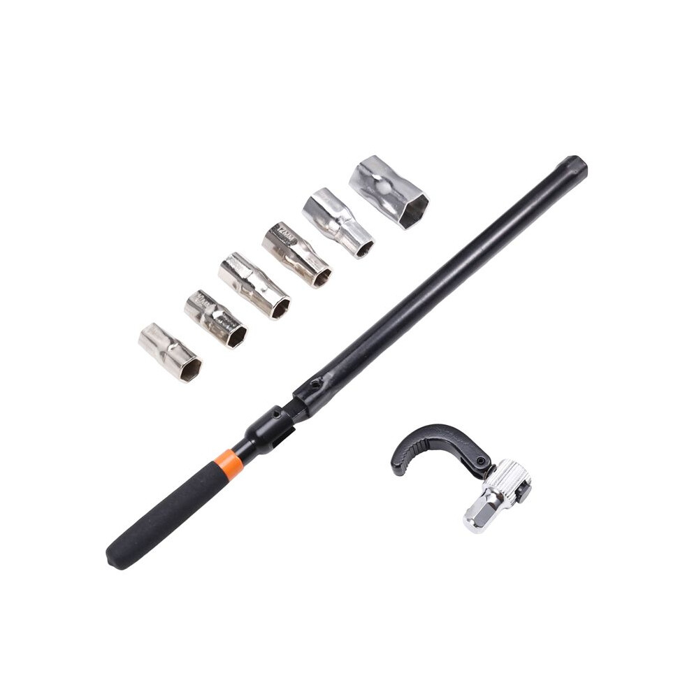 Faucet Wrench Carbon Steel Plumber Sleeve Wrench Back Nut Wrench Sink Basin Tap Installation Sink Wrench Tool Kit 6034163704653