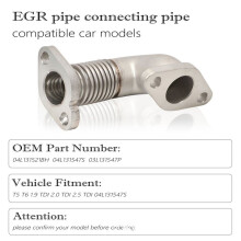 Turbocharger Return Oil Pipe EGR Connecting Tube Pipe 04L131521BH 04L131547S 03L131547P for T5