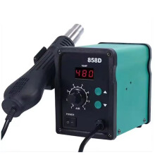 858D Hot Air Soldering Station 700W 220V BGA Rework Station Heat LED Digital Display Welding Station Repair EU Plug