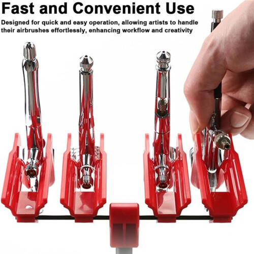 Quick-Release Airbrush Stand Quick Pull Spraying Pen Holder 30mm Adjustable Rotation for Effortlessly Convenient Use 2