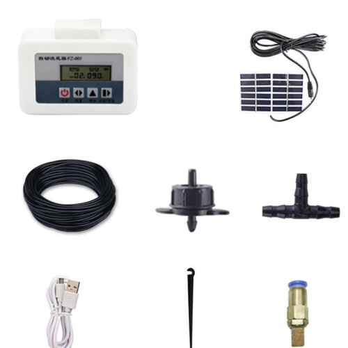 Garden  Automatic Watering Device Solar Charging Potted Plant Drip Irrigation Pump System Timer