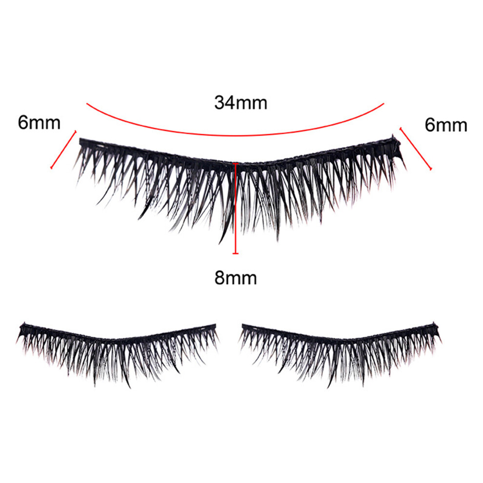 Dachuang Beauty Short Anime Lashes - Reusable Black For Parties & Dates