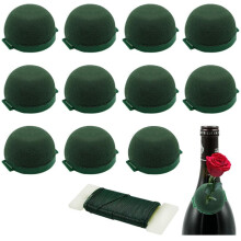 12Pcs Floral Foam,Green Round Flower Foam Holder Flower Arrangements Supplies Florist Form Blocks for Decorations