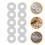 100 Pcs Anti-Slip Rubber Making Stopper Bead Bracelet 8