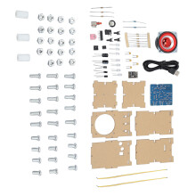 DIY Bluetooth-Lautsprecher-Kit mit Spektrumanzeige, 5W Acryl-Projektkit