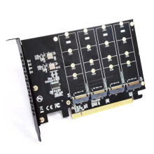 M.2 NVME-zu-PCIe-Adapter Gen4 X16-Erweiterungskarte, Kompatibel mit für 2230, 2242, 2260, 2280 SSDs für Verbesserte PC-Leistung