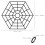 20pcs six angle plastic fish pond nets black mesh for home shop 2