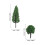 100Pcs Miniature Model Trees For Train Scenery And Micro Landscape 3