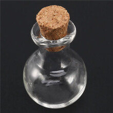 100 Stuks Kleine Glazen Potten Flessen met Kurk Stoppers 5 Vormen Tiny Wishing Drifting Fles Ambachten DIY Projecten