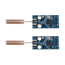 2 Peças CC1101 Módulo Transceptor Sem Fio 433MHz Placa de Transmissão de Distância Módulo Transceptor Sem Fio