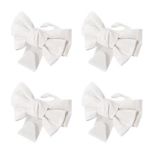4pcs Multifunctional Backseat Hooks Car Interior Storage Bag Hooks Cute Bow Shape