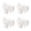 4pcs Multifunctional Backseat Hooks Car Interior Storage Bag Hooks Cute Bow Shape 1