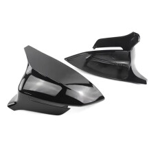 2 Pieces Glossy Black Rearview Exterior Side Mirror Caps for Cupra Ateca KH7 Tarraco KN2 2016-2024