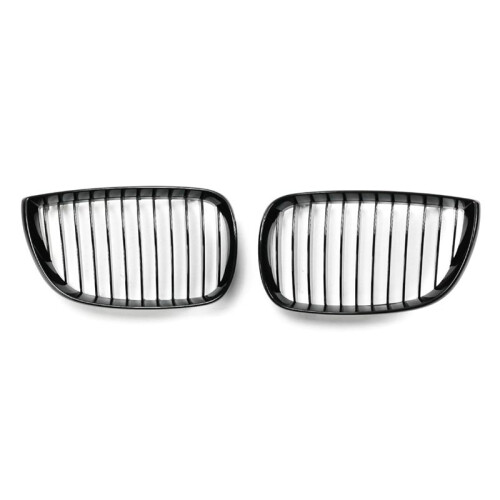Gloss Black Front Kidney Single Grill for  1 Series E81 E82 E87 E88 2004-2007