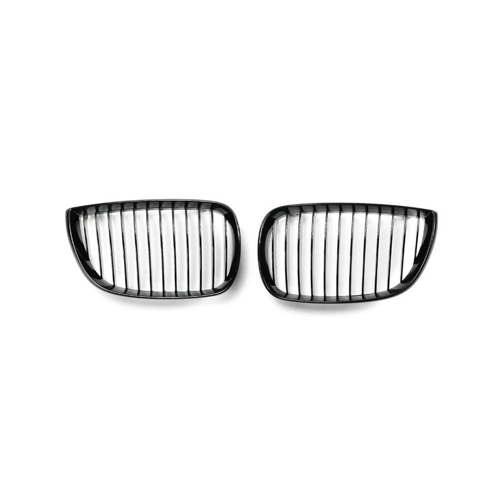 Gloss Front Kidney Single Grill For 1 Series E81 E82 E87 E88 2004-2007 Black 6033075554189