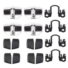 4 Sets TRD Door Stabilizer Door Lock Protector Latches Stopper Cover for All Series ES GX460 LC LS LX NX RX UX