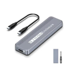 20 Gbit/S M.2 NVME-Gehäuse, USB 3.2 GEN 2X2 Typ C NVME SSD-Gehäuse für 2230/2242/2260/2280 NVME SSD M/ B