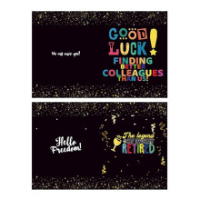 2PCS Coworker Leaving Farewell Card - Funny Going Gift - Work Will Suck Without You Going Gift for Coworker