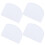 4Pcs White Cream Scraper Plastic Kitchen Accessories Cake Baking Tool 6