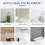 Lifting Shower Shelf Rectangle Detachable Storage Tray Rack Plastic Holder Kitchen Bathroom Accessories(25mm) 8