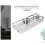 Lifting Shower Shelf Rectangle Detachable Storage Tray Rack Plastic Holder Kitchen Bathroom Accessories(25mm) 10