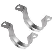 10 Edelstahl U-Frmigen Rohrschellen, Half Pipe fuer Rohrverschraubungen Rohrschelle -80mm