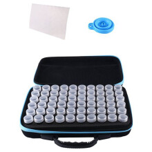Organizador de Armazenamento de Sementes de 60 Slots, Caixa de Armazenamento de Organizador Sementes Resistente com Bolsa com ZíPer e Adesivos