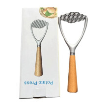 Patate Fango Pressione Manico nel Legno Schiacciapatate Ricer Frutta Verdura Strumenti Gadget da Cucina Accessori