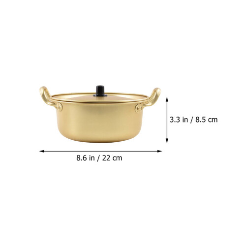 1 set metal noodle pot for instant ramen and kitchen use 1