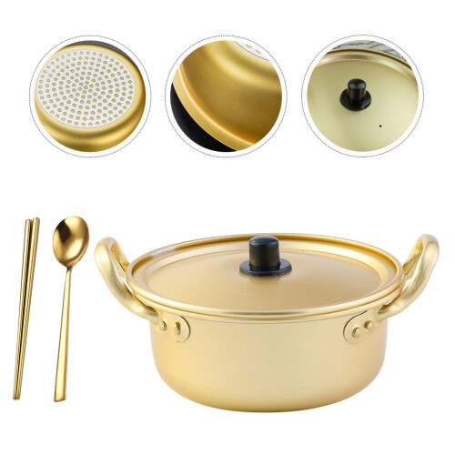 1 set metal noodle pot for instant ramen and kitchen use 2