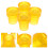 4Pcs Yellow Rubber Walking Stick Tips Non-Slip Cane Feet Replacement 6