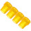 4Pcs Yellow Rubber Walking Stick Tips Non-Slip Cane Feet Replacement 8