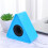2 Pcs Triangle Interview Mic Cube Shaped Microphone Station Logo 9